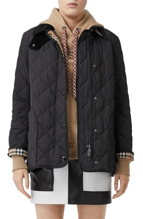 burberry cotswold jacket|Quilted Thermoregulated Barn Jacket in Black.